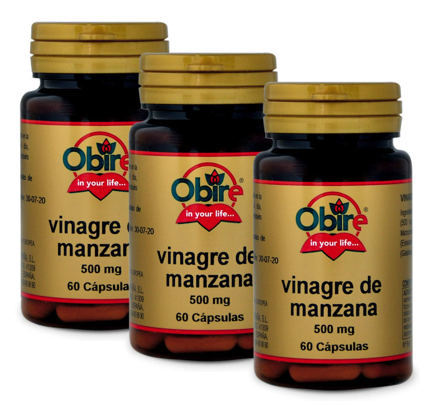 Vinagre manzana 500 mg 60 Capsulas