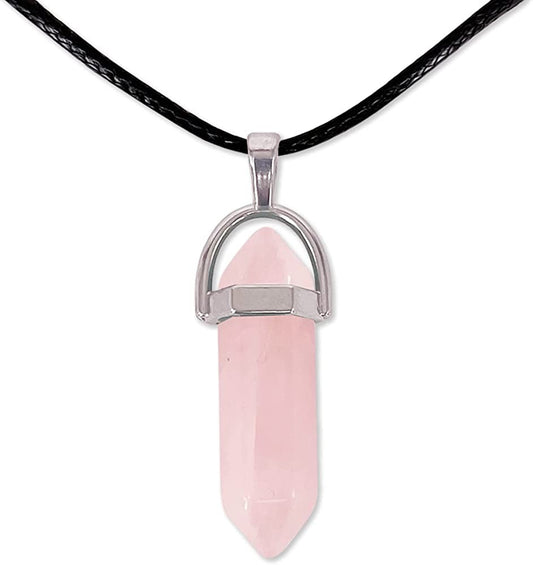 Péndula Colgante Cuarzo Rosa
