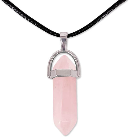 Péndula Colgante Cuarzo Rosa