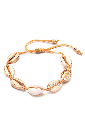 Pulsera Cordón de Seda con Conchas Yemanja