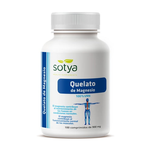 Quelato de Magnesio 100 Comprimidos de 900 g SOTYA